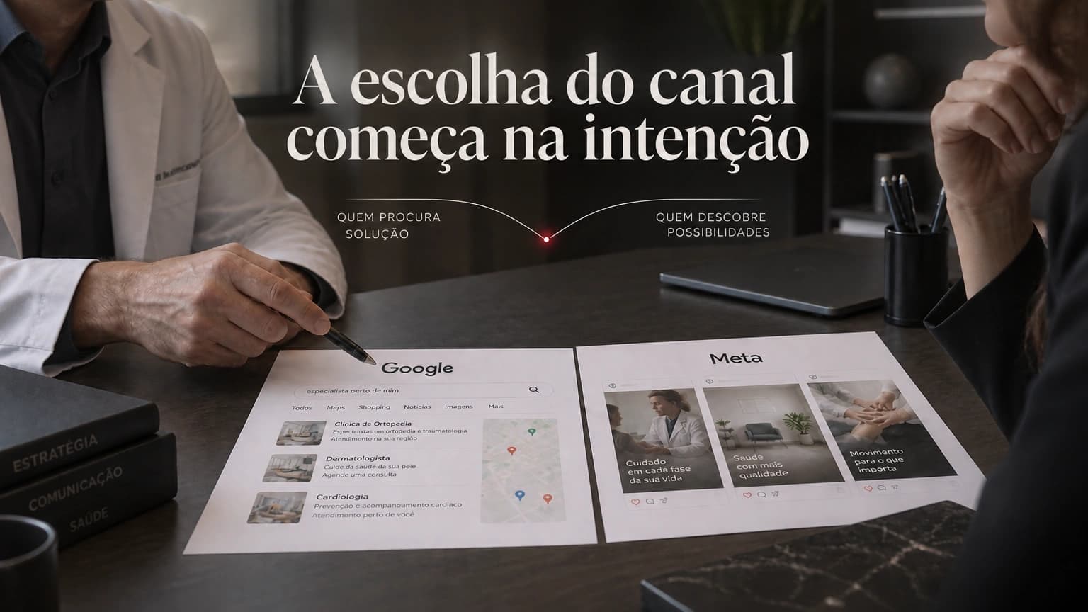 Google Ads ou Meta Ads para médicos: qual escolher (e desta vez a resposta não é ‘depende’)
