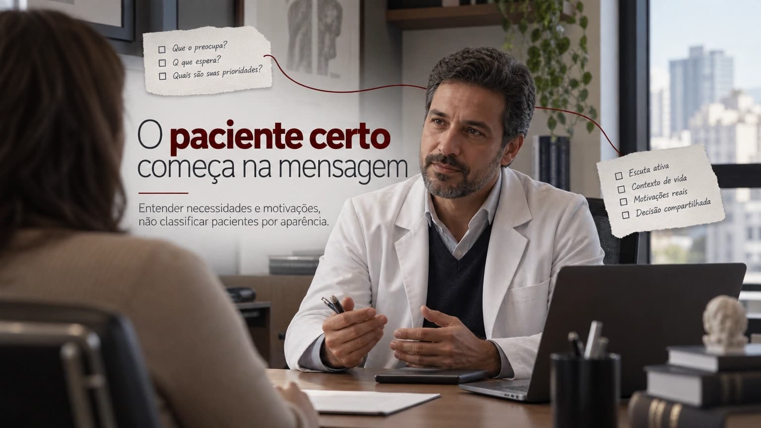 Como criar a persona do seu consultório que filtra pacientes ruins e atrai exatamente os certos