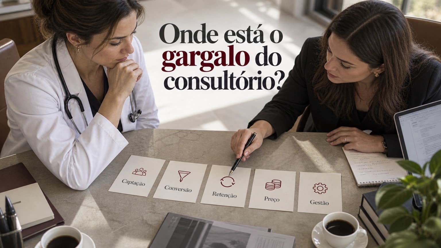 Seu consultório tem um problema de negócio — e ele está em um destes 5 pontos